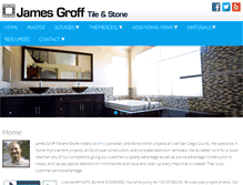 Tablet Screenshot of jamesgrofftileandstone.com